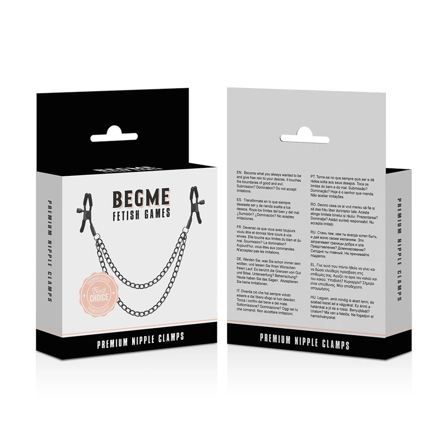 BEGME - RED EDITION NIPPELCLIPS MIT KETTE